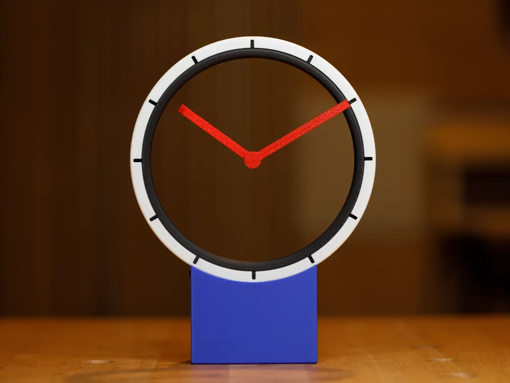 Hollow Design Clock front view